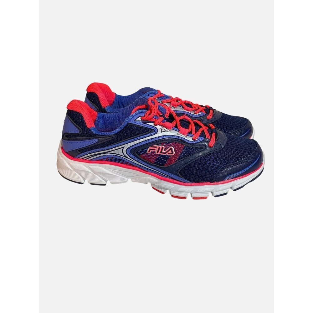 Fila Womens Size 8.5 Running Shoes Navy & Pink‎ Mesh Athletic Sneakers